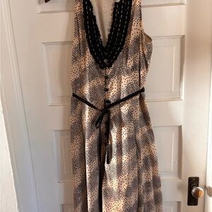 Moa Moa Black and Cream Maxi Dress